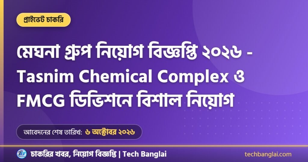 মেঘনা গ্রুপ নিয়োগ বিজ্ঞপ্তি ২০২৬ থাম্বনেইল ছবি