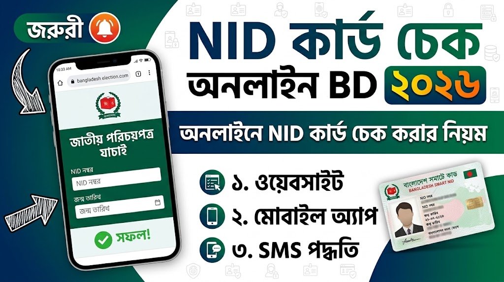 NID Card Check Online BD 2026 | অনলাইনে NID কার্ড চেক করার নিয়ম