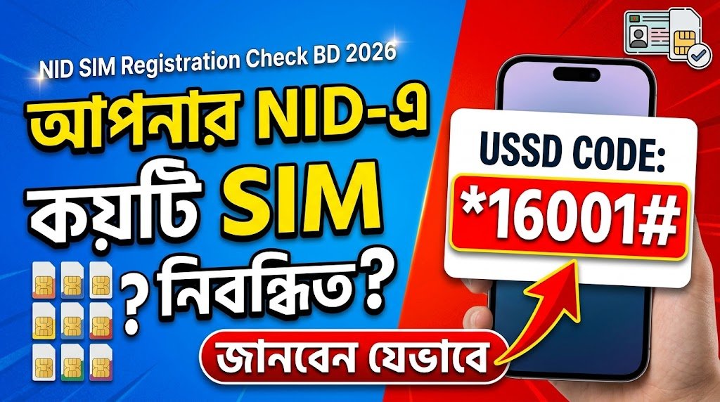 NID SIM Registration Check BD 2026 | আপনার NID-এ কয়টি SIM নিবন্ধিত, জানবেন যেভাবে