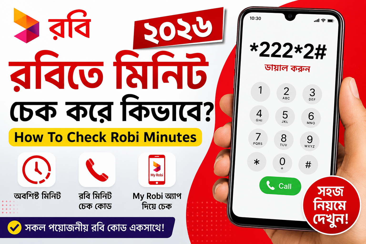 রবিতে মিনিট চেক করে কিভাবে ২০২৬ | How To Check Robi Minutes